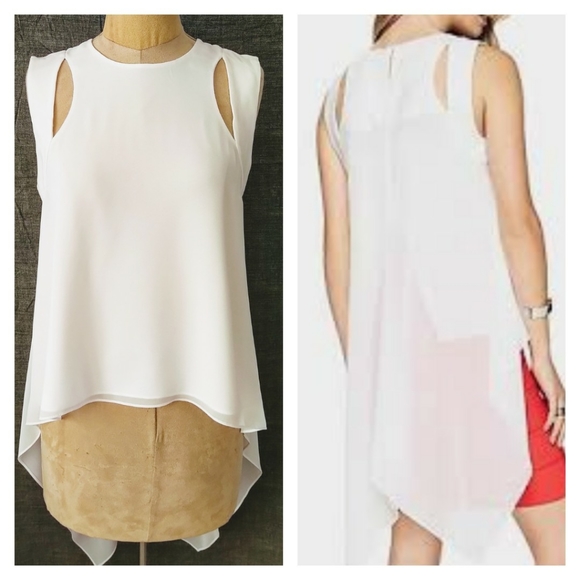 BCBG Sheilah Cutout High-Low Top - Picture 1 of 3